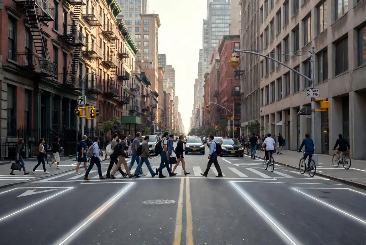 Featured image for “Record-Low Pedestrian Deaths Prove Vision Zero Works. Getting to Zero Will Take One More Layer — At No Cost to the City.”